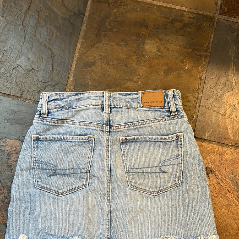 American Eagle Outfitters Light Blue Denim Mini Skirt